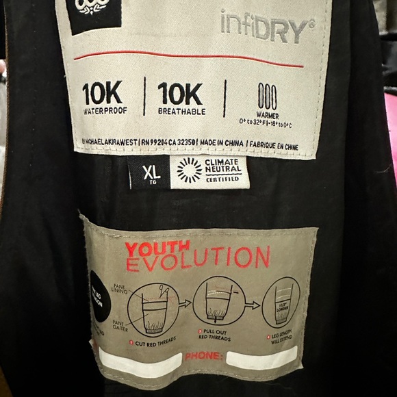 686 Youth XL Snowboard Bibs - Picture 8 of 8